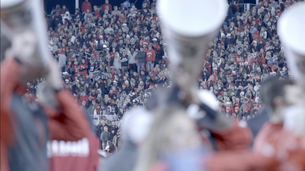 Paul Pfeiffer: University of Georgia Redcoat Band Live (Sanford Stadium, University of Georgia, Athens). 2019.