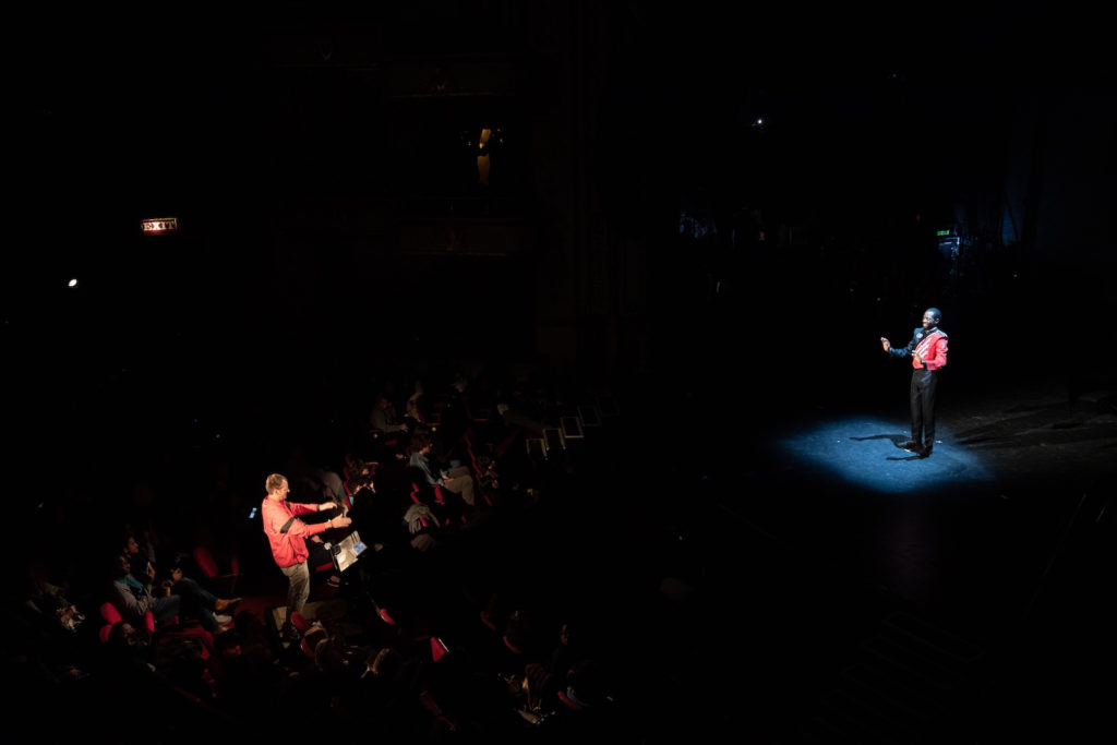 Paul Pfeiffer: University of Georgia Redcoat Band Live (Apollo Theater, New York). 2019. 