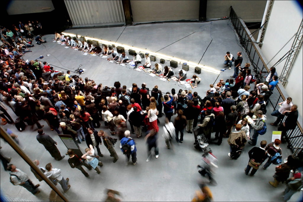 Sheer Frost Orchestra, performance view, Tate Modern, London, 2006